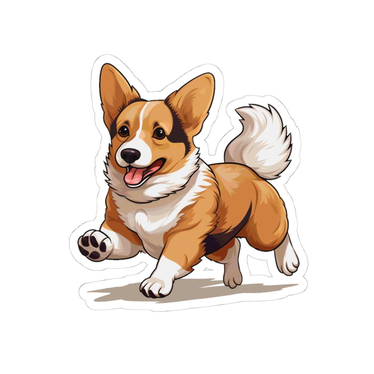 Playful Puppers Corgi - Sticker