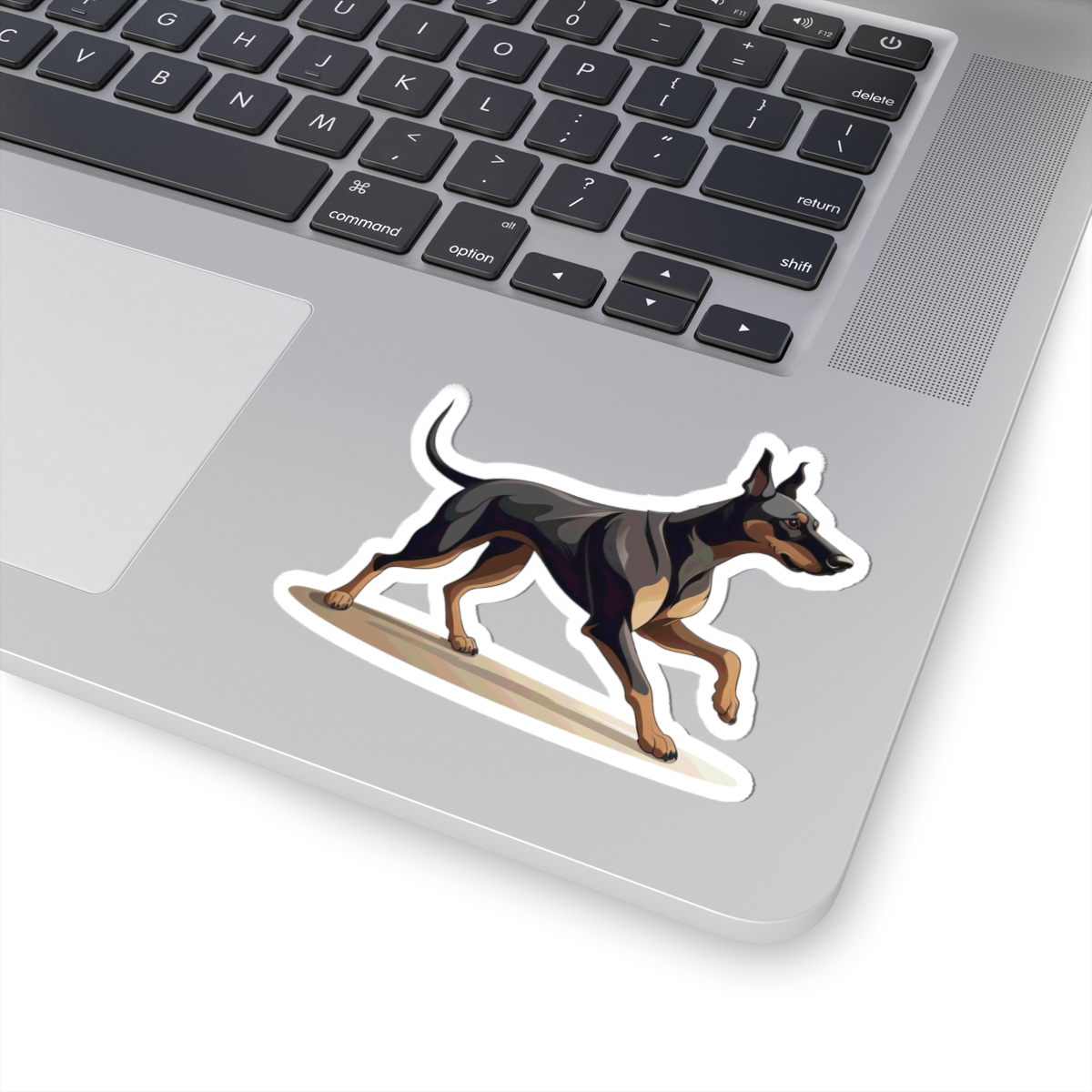 Playful Puppers Doberman - Sticker - context
