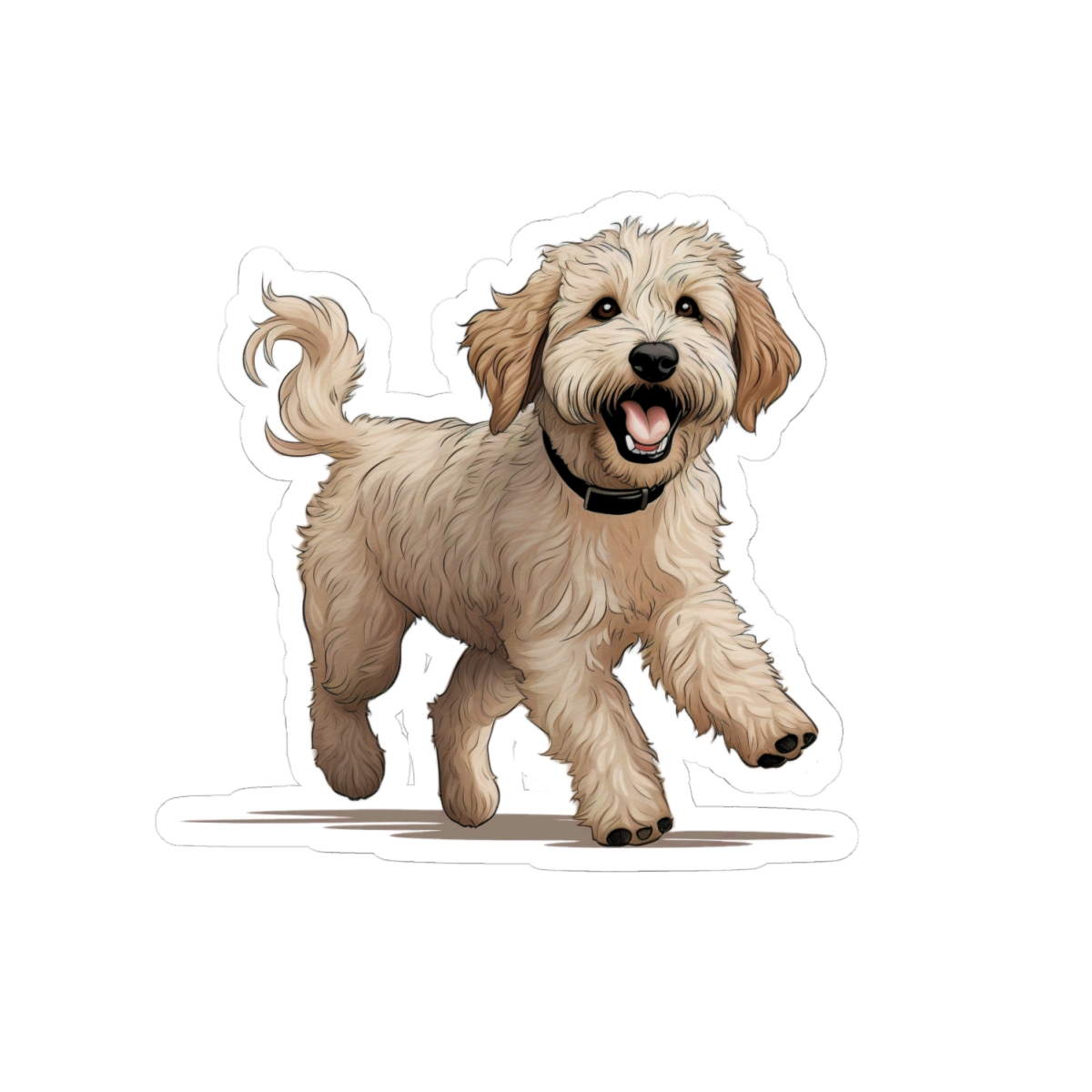 Playful Puppers Labradoodle - Sticker