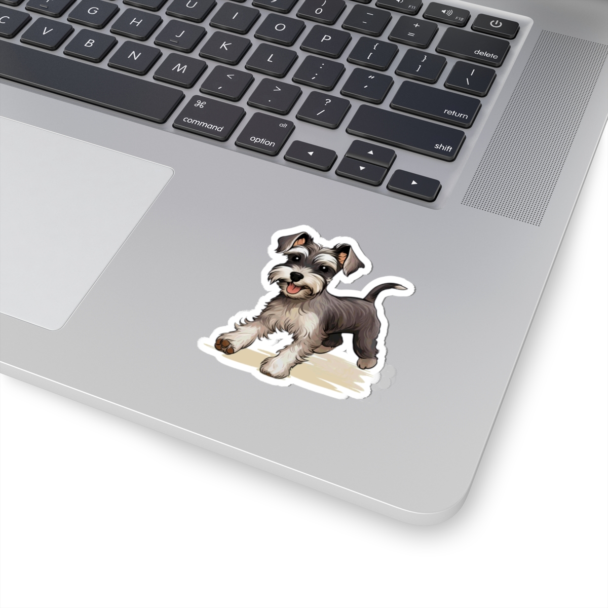Playful Puppers Miniature Schnauzer - Sticker - context
