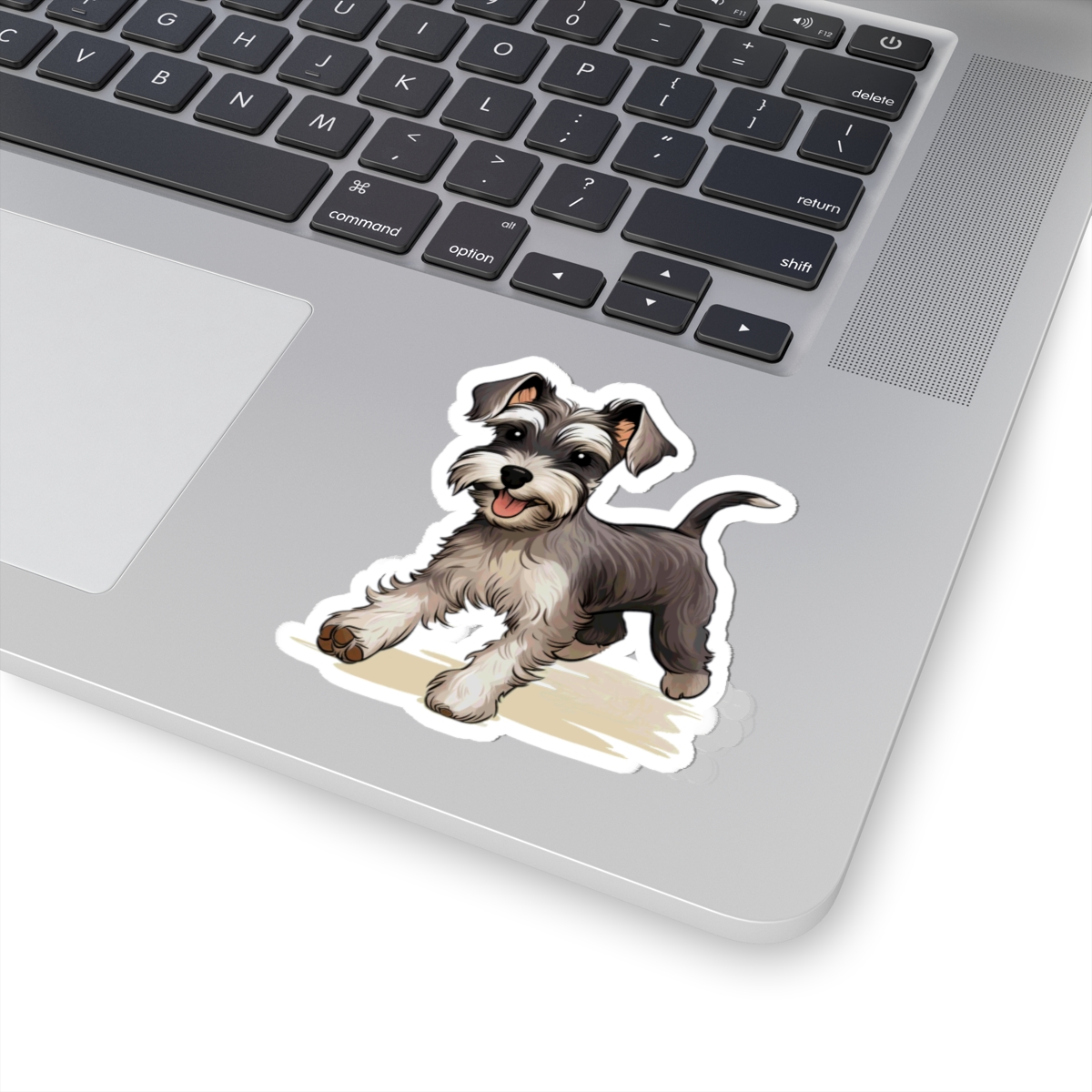 Playful Puppers Miniature Schnauzer - Sticker - context
