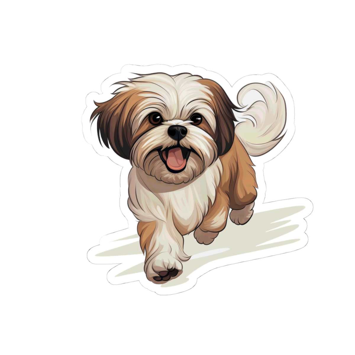 Playful Puppers Shih Tzu - Sticker