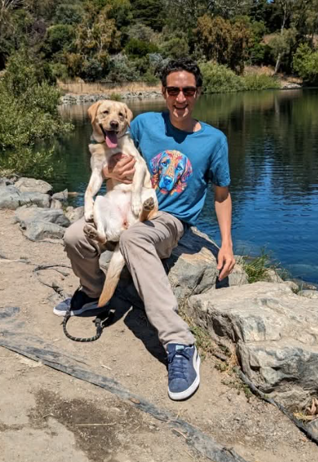 Sean and River at the lake